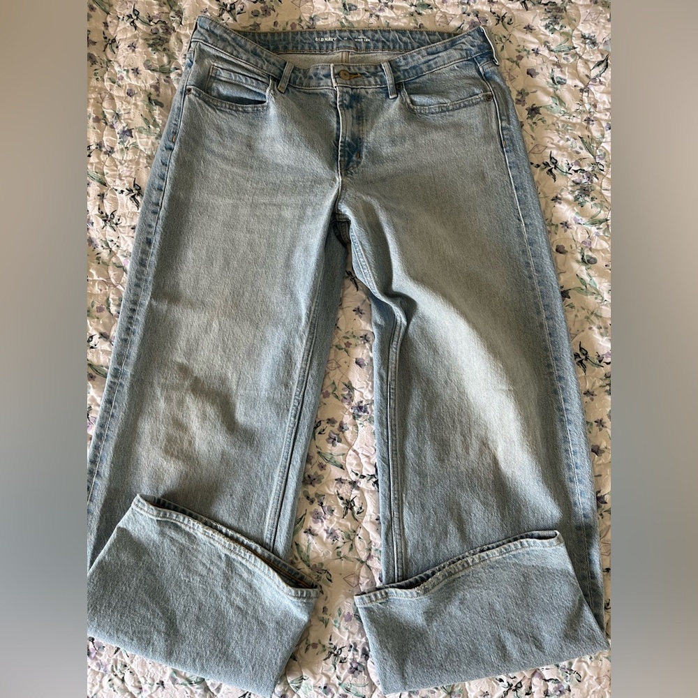 Old Navy Light Blue mid rise wide legged